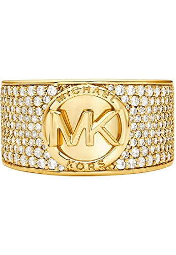 Michael Kors - Premium Metallic Muse Cocktailring aus goldfarbenem Messing für Damen, MKJ80637106 im Sale
